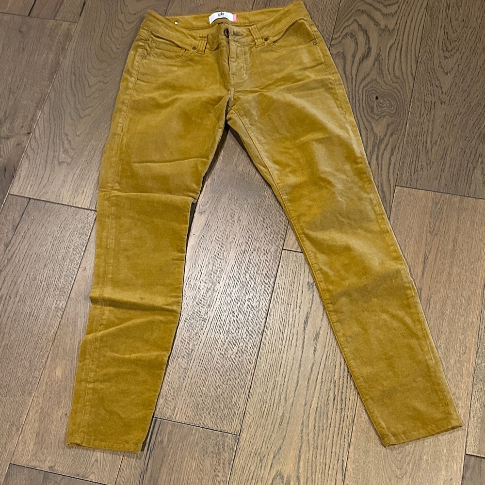 CAbi Women's Skinny Jeans in Mustard Yellow